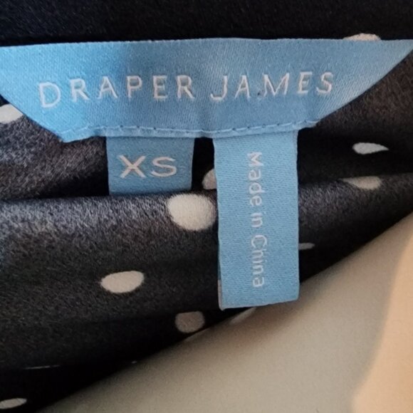Draper James Dress Womens Size XS Blue Polka Dot Long Sleeve Reese Witherspoon - Picture 5 of 7